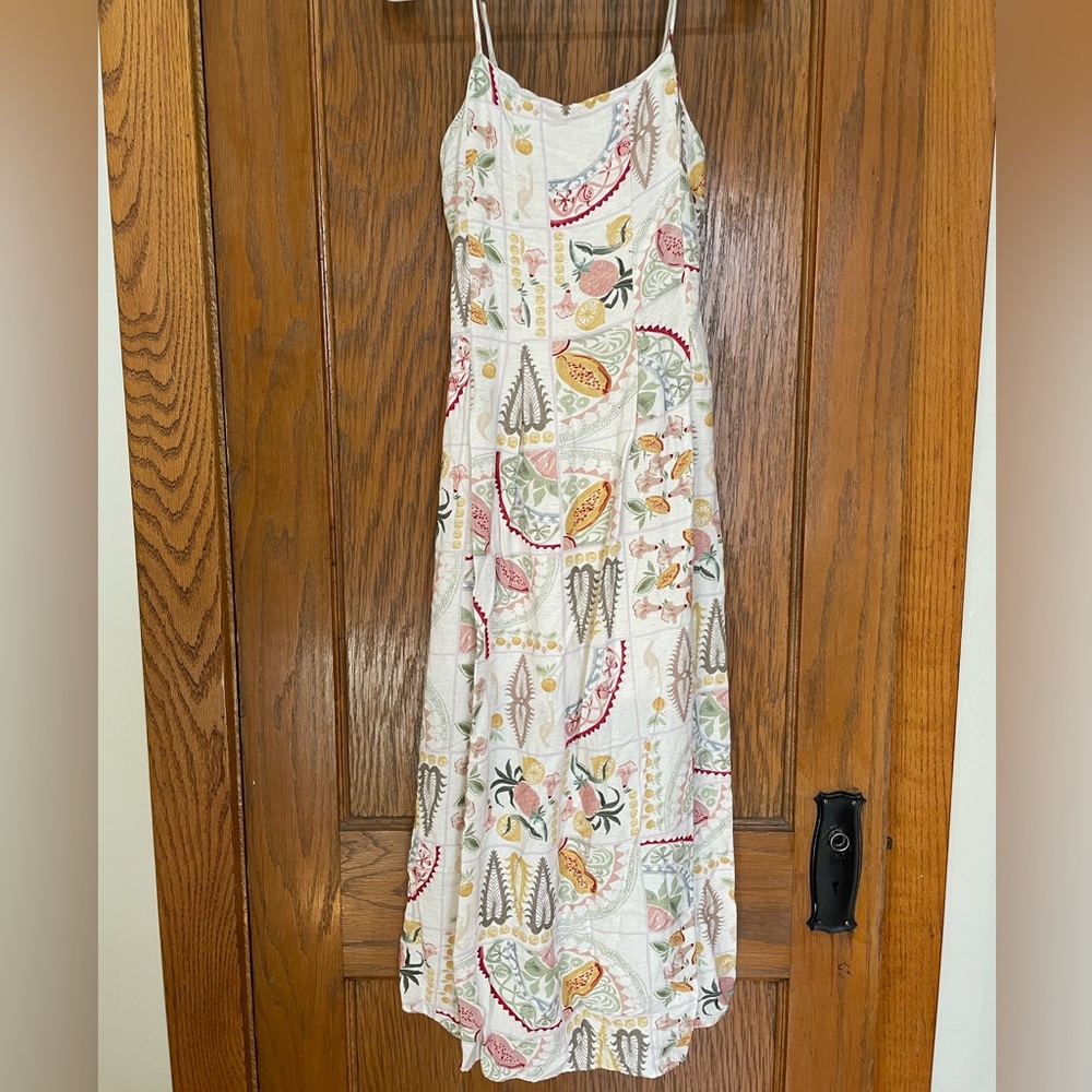 Tropical linen dress